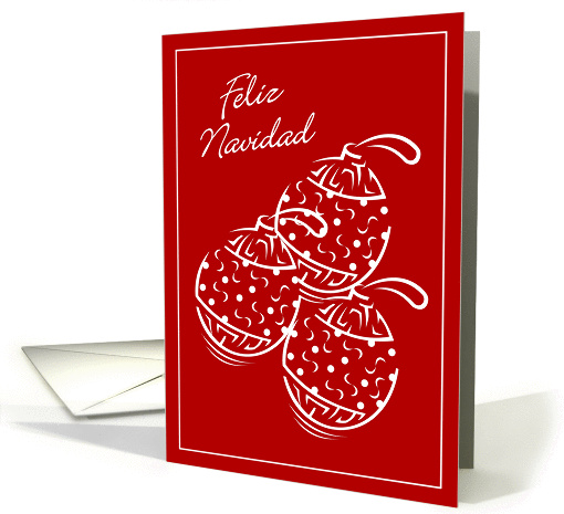 Happy Holidays ornaments french card (877760)