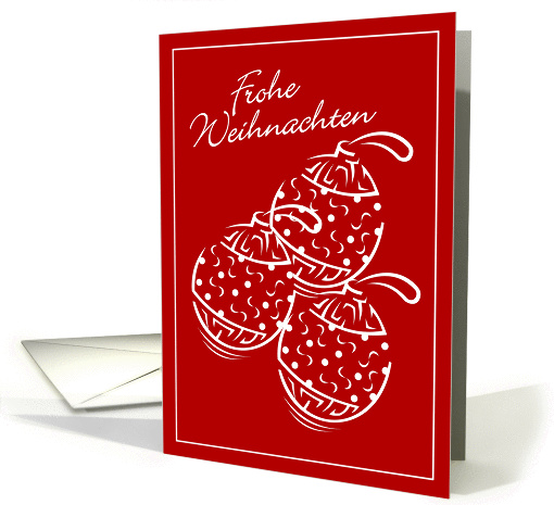Happy Holidays ornaments german card (877763)