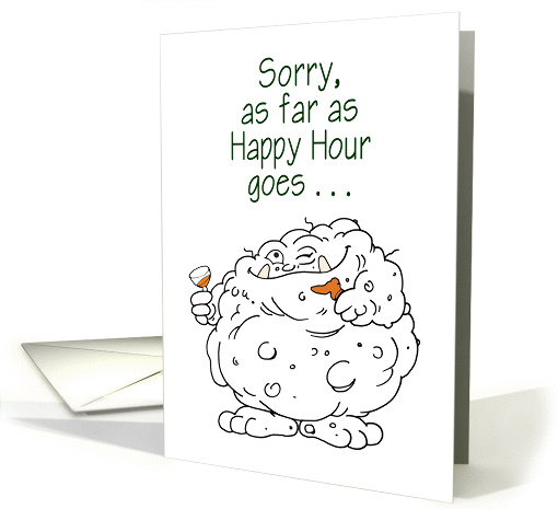 Sorry, about Happy Hour card (265505)
