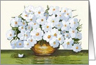 Vase of Daisies Thinking of You card