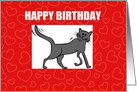 Special Royal Pet Cat Birthday card