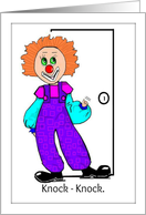 Clown Knock - Knock Joke Have A Good Day card