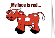 Cartoon Red Cow...