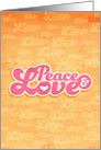 Peace and Love Any Occasion Blank card