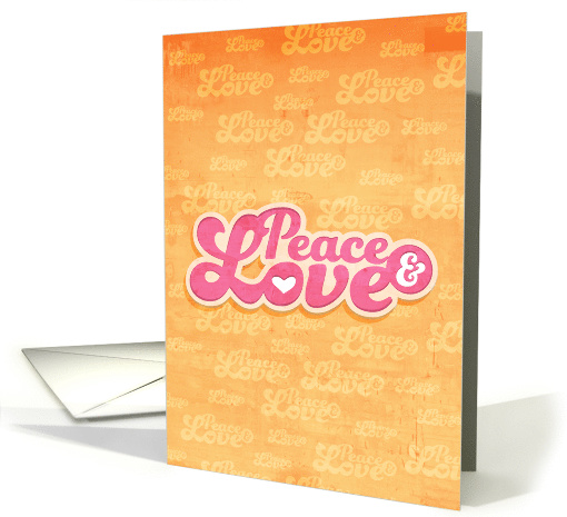 Peace and Love Any Occasion Blank card (1303640)