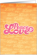 Peace and Love Any Occasion Blank card