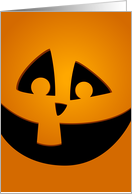 Halloween Jack O Lantern Pumpkin card