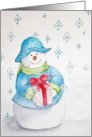 Thank You Gift Snowlady card