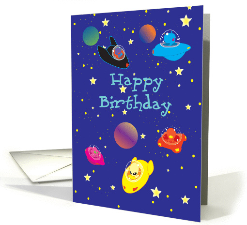 Spaced Out Birthday card (297429)