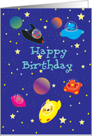 Spaced Out Birthday card