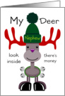 Deer Nephew Reindeer card