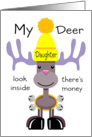 Deer Daughter Reindeer card