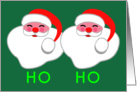 Two Santas card