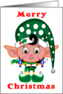 Poka Dot Elf card