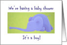 Invitation baby shower boy card