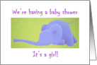 Invitation baby shower girl card