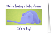 Invitation baby shower boy card