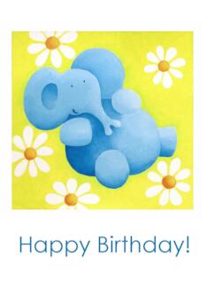 Cute Blue Elephant...