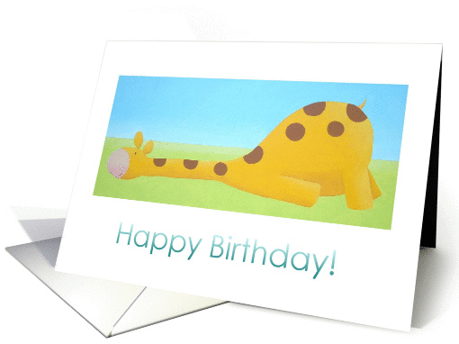 Happy Birthday Giraffe card (274214)