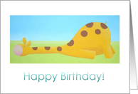 Happy Birthday Giraffe card