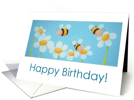 Happy Birthday Bee card (274238)