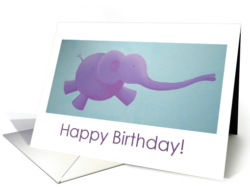 Happy Birthday Elephant card (274240)