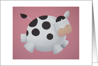 Jumping Cow Blank Any Occasion card