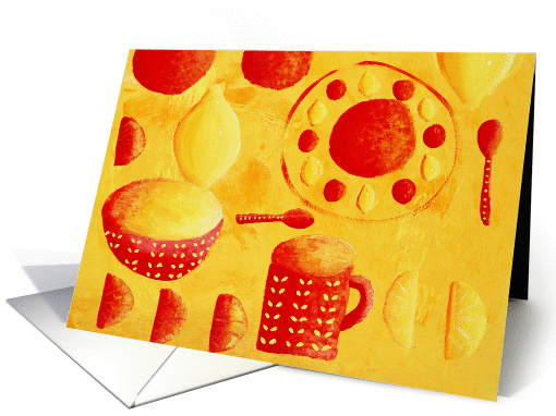 Lemons and Oranges with bowls card (975891)