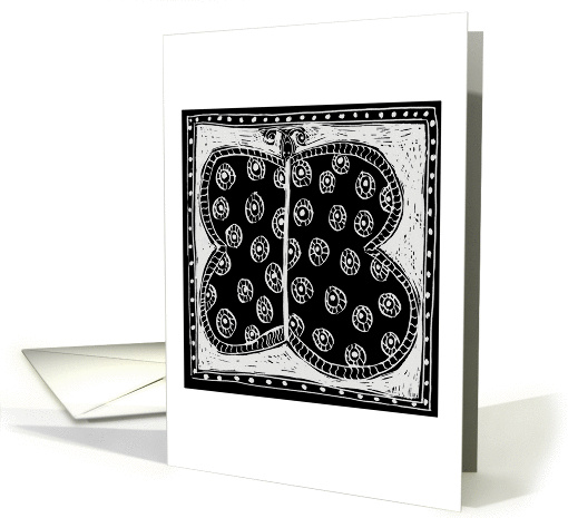 Patterned Butterfly card (975925)