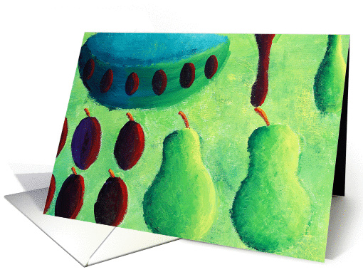 Pears and Plums card (996781)