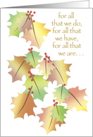 Thanksgiving Leaves card