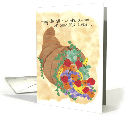 Thanksgiving Cornucopia card (275143)