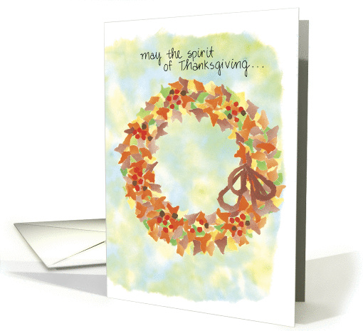 Thanksgiving Wreath card (275151)