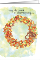 Thanksgiving Wreath card