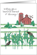 Thanksgiving Crop card