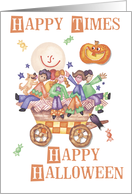 Halloween Hayride card