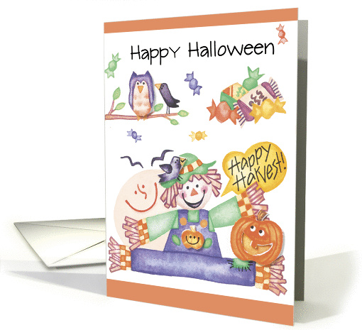 Halloween Scarecrow card (275217)