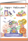Halloween Scarecrow card