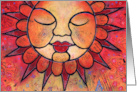 Whimsical Celestial Sun Celebrates Summer Solstice card