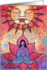 Happy Summer Solstice with Peaceful Sun card
