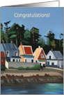 Congratulations New House with a Water View card