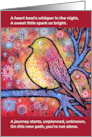 Unexpected Baby Whimsical Pregnant Colorful Bird card