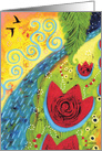 Two Birds Fly over a Magic Garden - Be True to Thy Self Card