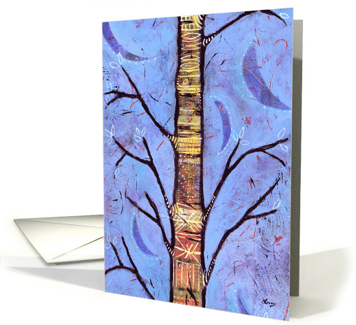 Blue Spirit Tree Enchanted Forest Aspen Tree card (1368736)