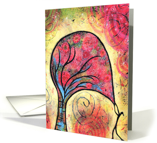 Happy Earth Day with a tree being harnessed in the wind card (1610692)