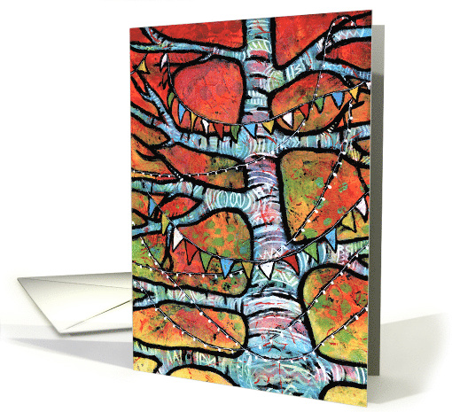 Colorful Tree Prayers for Peace Sympathy card (1725042)