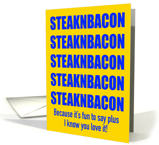 Carnivore Diet Meat Eater Keto Happy Birthday card (1746856)