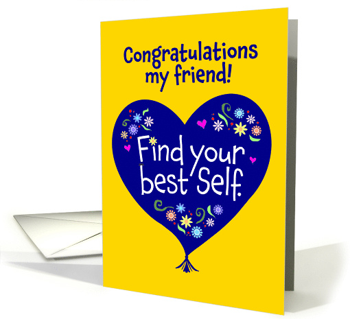 Congratulations Friend Achievement Goal Purpose card (1746858)