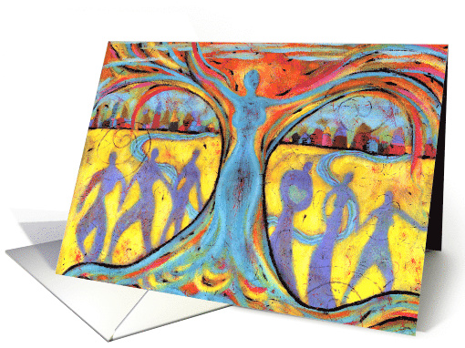 Celebrating Women Spring Equinox Blessings Pagan Ostara Holiday card