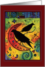 Two Ravens Protecting the Moon card